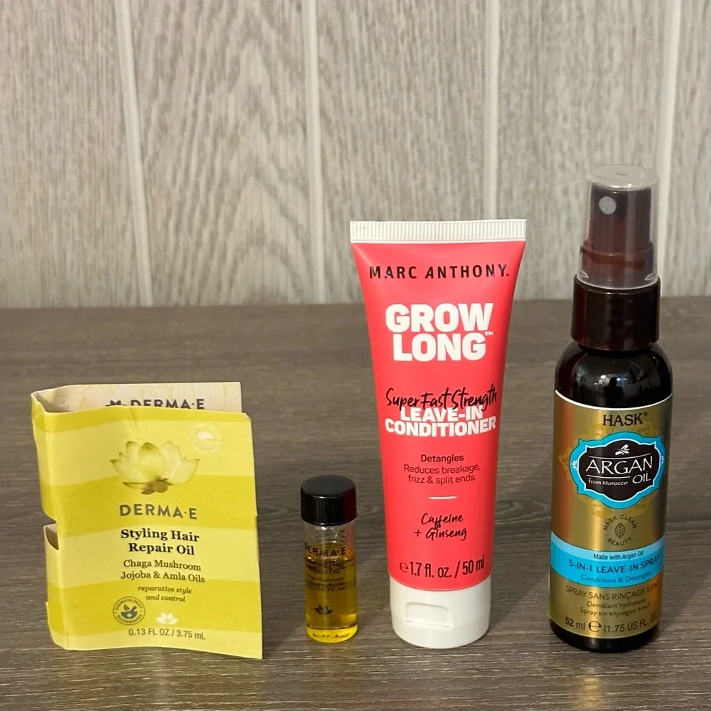 Hask Argan Oil Leave-In Spray Derma-E Styling Repair Oil Marc Anthony Grow Long